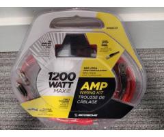 1200 WATT trousse de câblage, wiring kit, for 2 channel Car Amplifier.